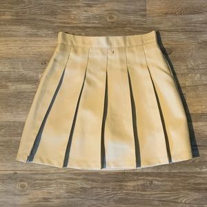 Tan pleated tennis skirt